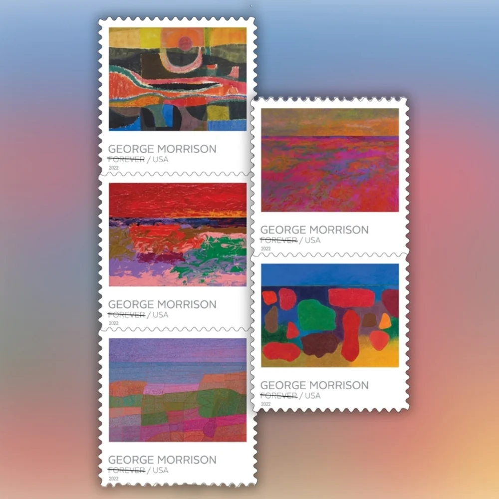 100 George Morrison Native American Artist USPS Forever Stamps Wedding Invites‎